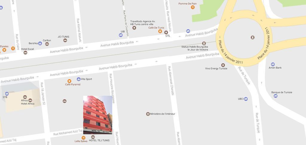 Hotel Tej Tunis Luaran gambar